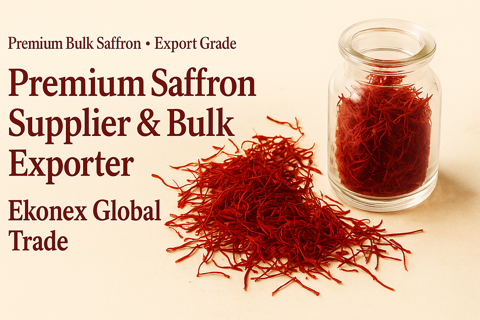 Premium Saffron Supplier, Bulk Saffron Exporter