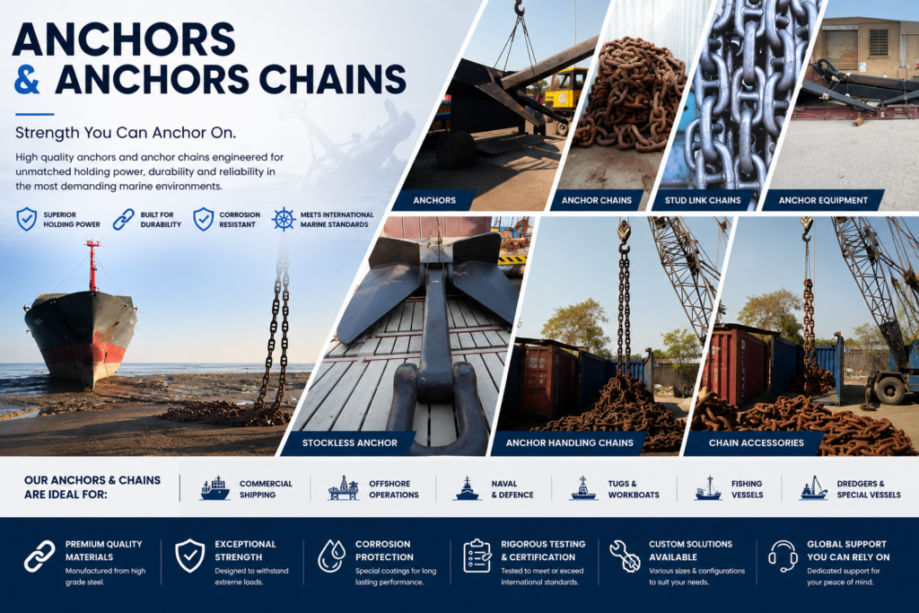Marine anchors and anchor chain supplier